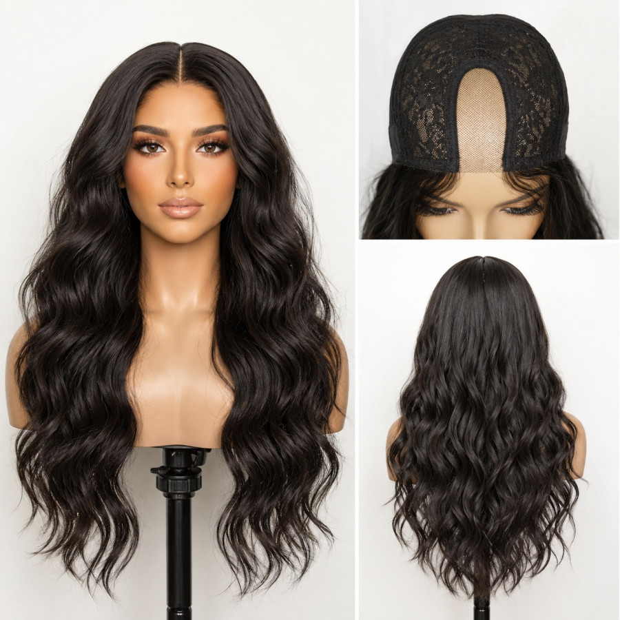 Extensii Front Lace (Semiperuca) DeLuxe Negru Natural